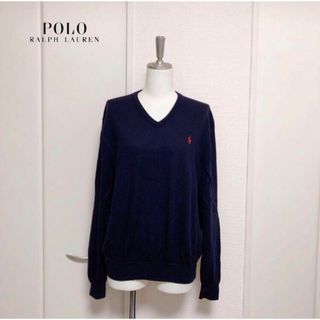 ポロラルフローレン(POLO RALPH LAUREN)のRALPH LAUREN ラルフローレン　メリノ　ウール　ニット　ネイビー　XL(ニット/セーター)