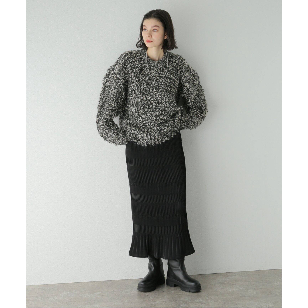 MIX LOOP MOHAIR KNIT TOPSのサムネイル