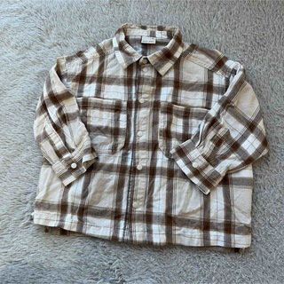 プティマイン(petit main)のプティマイン　チェックシャツ　90(Tシャツ/カットソー)