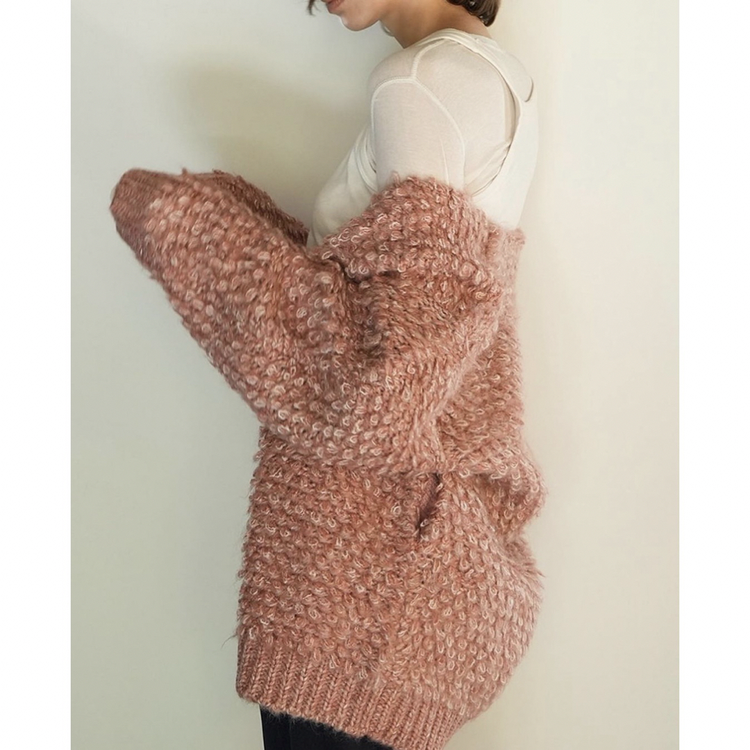 MIX LOOP MOHAIR KNIT CARDIGANのサムネイル