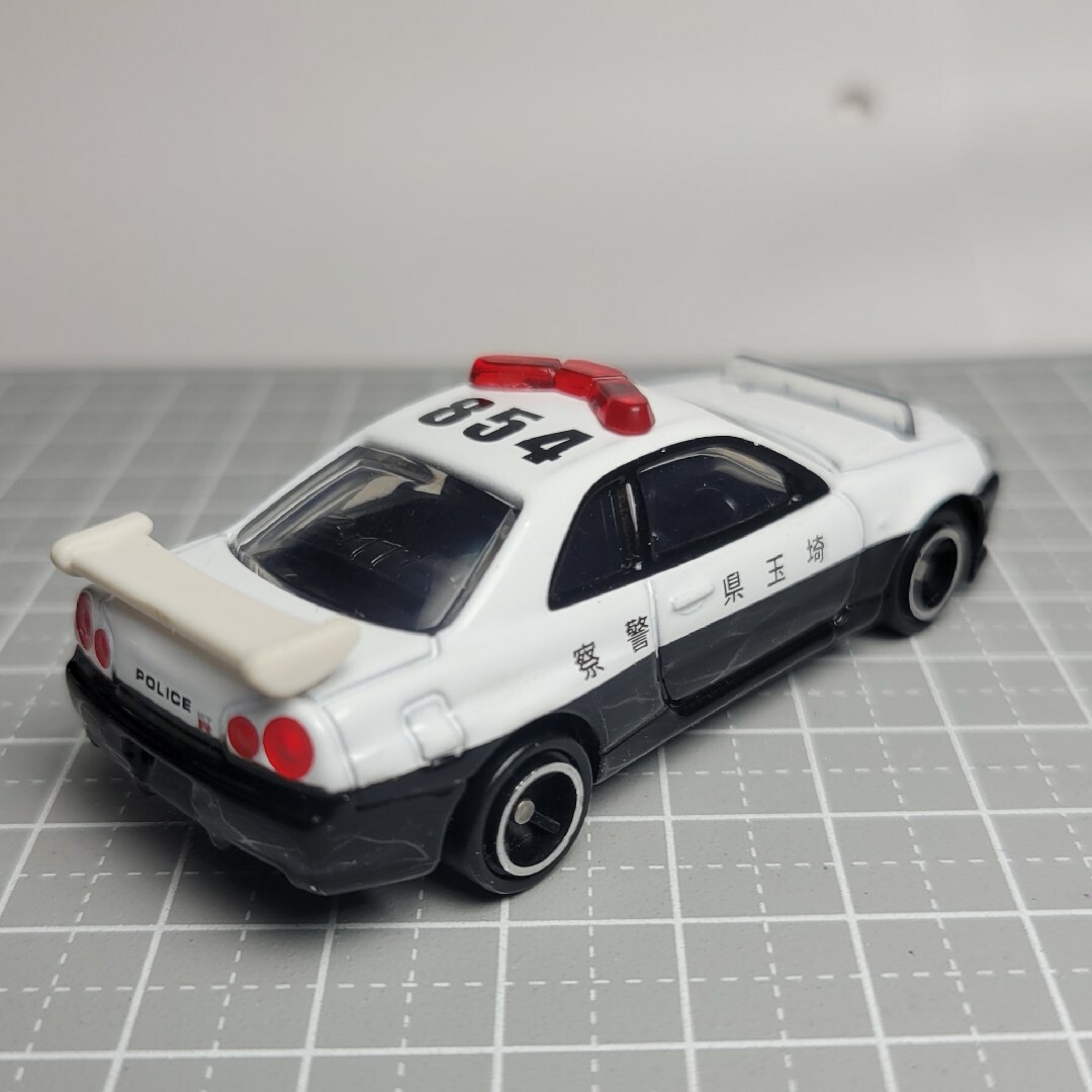 1234 トミカ日産 スカイラインGT-R V・specⅡ(R34) パトカーの 1234 トミカ日産 スカイラインGT-R V・specⅡ(R34) パトカーの