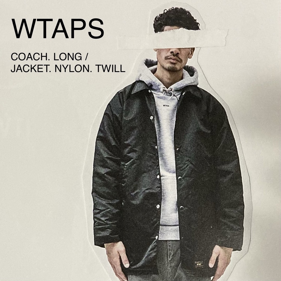 WTAPS 17AW COACH. LONG コーチジャケット BLACK Lのサムネイル