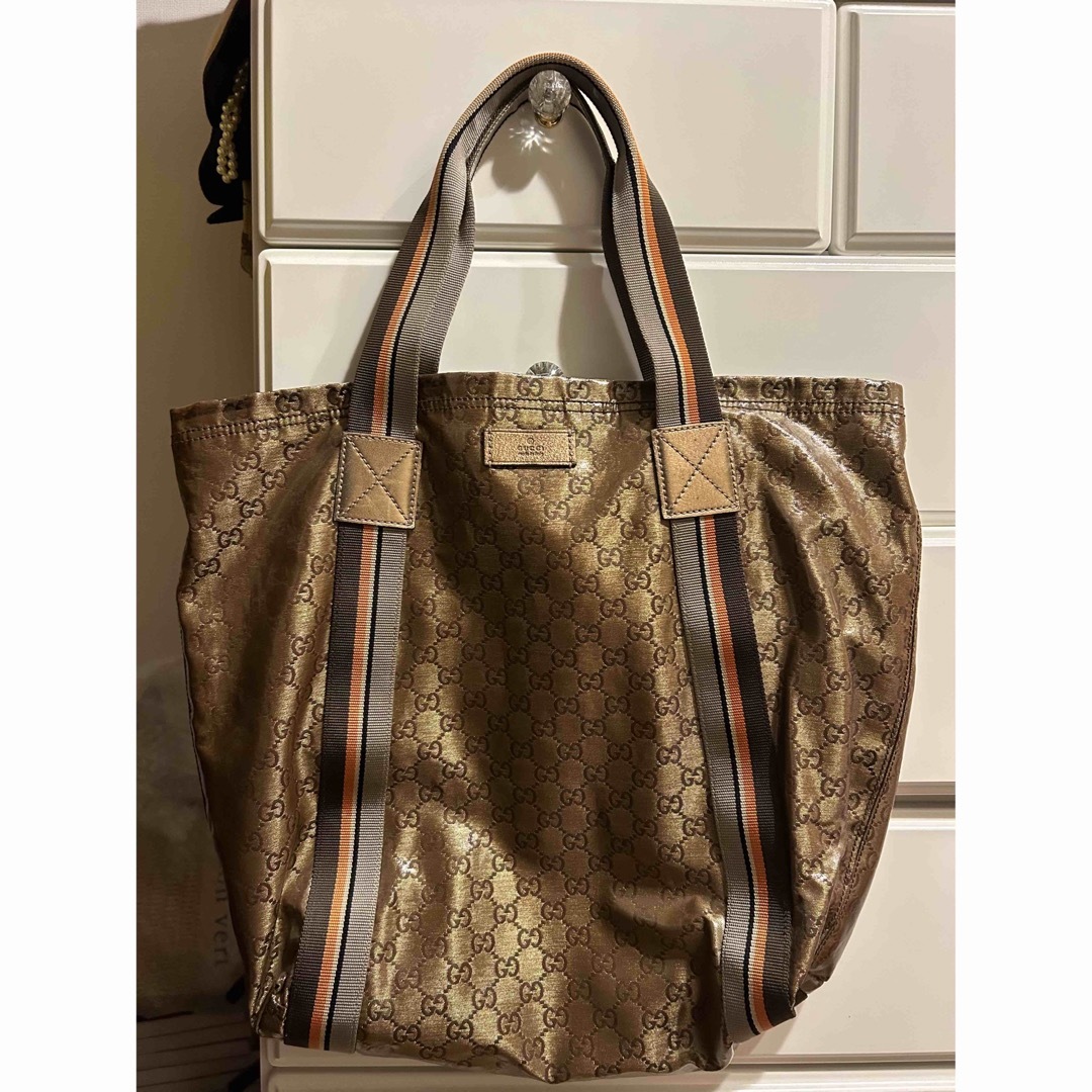 GUCCI - GUCCI トートバッグ(大きめ)の通販 by jasmine's shop GUCCI - GUCCI トートバッグ(大きめ)の通販 by jasmine's shop