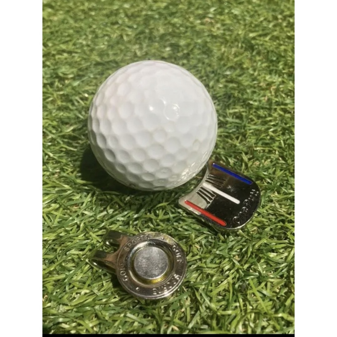 新品　ゴルフ　ラインマーカー　マグネット式 スポーツ/アウトドアのゴルフ(その他)の商品写真