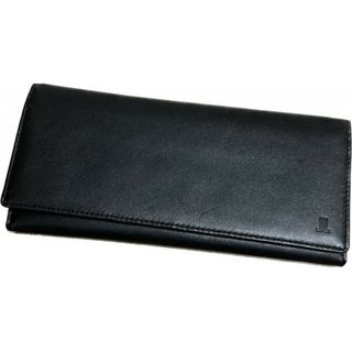 ランバンコレクション(LANVIN COLLECTION)の新品♡レザー♡長財布♡ブラック♡かぶせ♡(長財布)