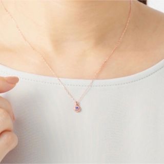 ヨンドシー(4℃)の4°C  12月誕生石ネックレス　新品　定価29000円(ネックレス)