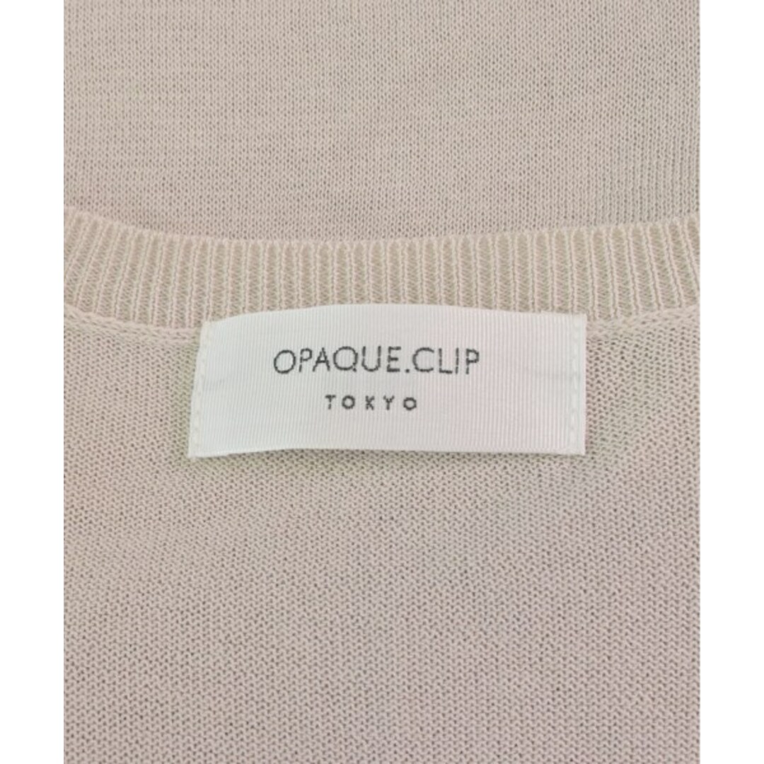 OPAQUE.CLIP(オペークドットクリップ)のOPAQUE.CLIP カーディガン 38(M位) ベージュ 【古着】【中古】 レディースのトップス(カーディガン)の商品写真