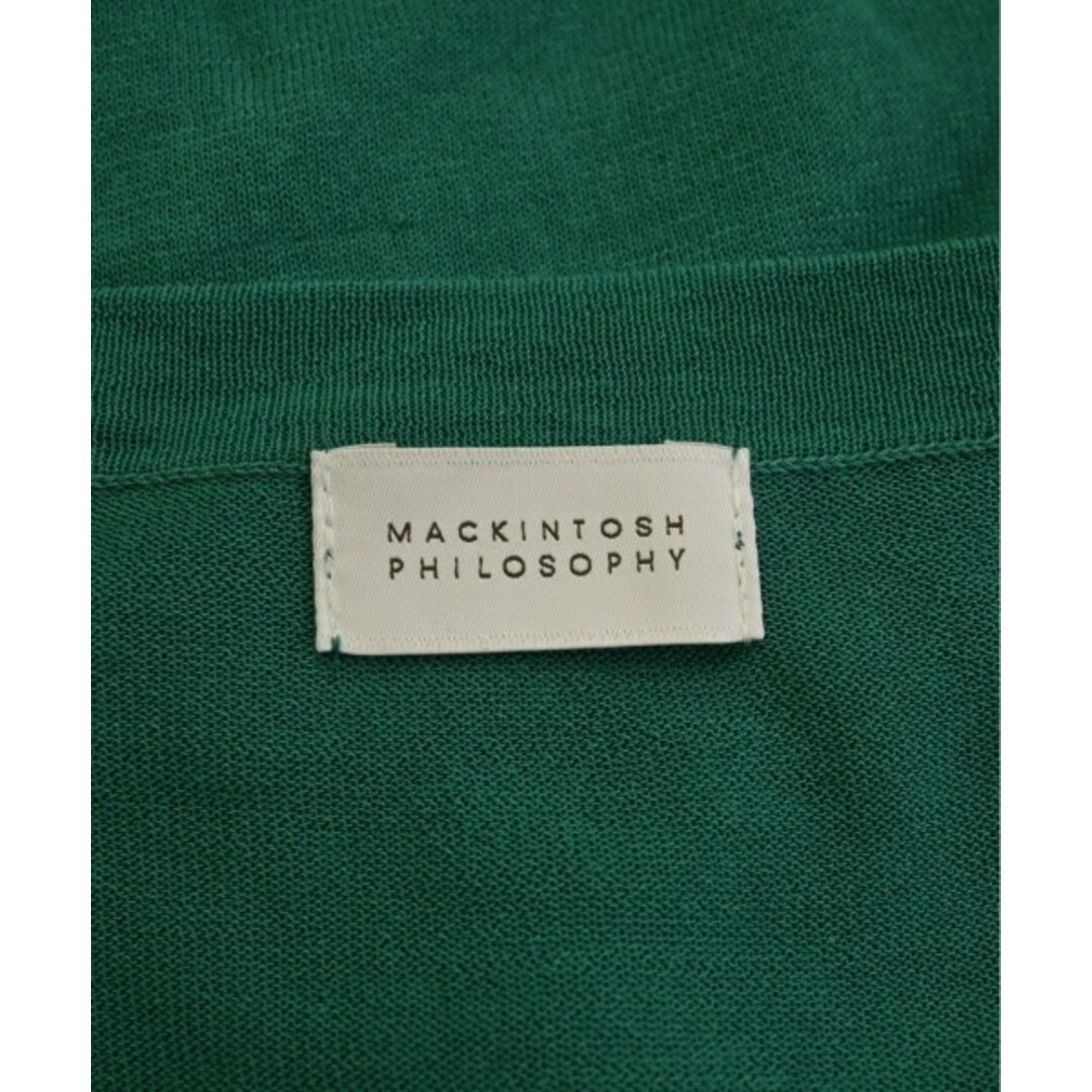 MACKINTOSH PHILOSOPHY(マッキントッシュフィロソフィー)のMACKINTOSH PHILOSOPHY カーディガン 38(M位) 緑 【古着】【中古】 レディースのトップス(カーディガン)の商品写真