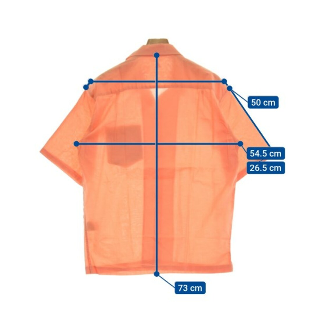 BAYFLOW(ベイフロー)のBAYFLOW ベイフロー カジュアルシャツ 4(L位) オレンジ 【古着】【中古】 メンズのトップス(シャツ)の商品写真