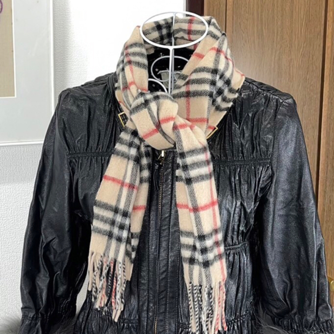 バーバリー　マフラー　カシミヤ　Burberry カシミヤ　マフラー　美品 | フリマアプリ ラクマ