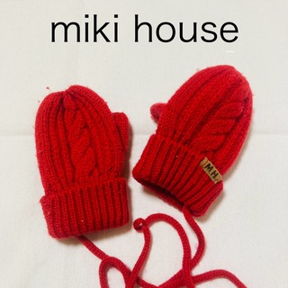 ミキハウス(mikihouse)のミキハウス　手袋　幼児　キッズ　赤　レッド　ミトン(手袋)