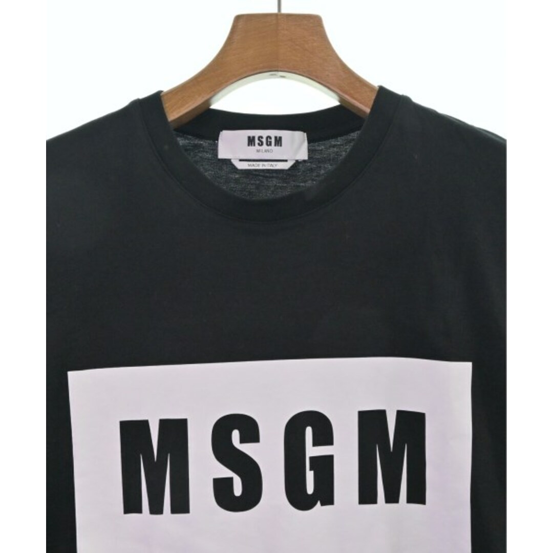 MSGM エムエスジイエム ロゴ Tシャツ 黒 ブラック XSトップス - T