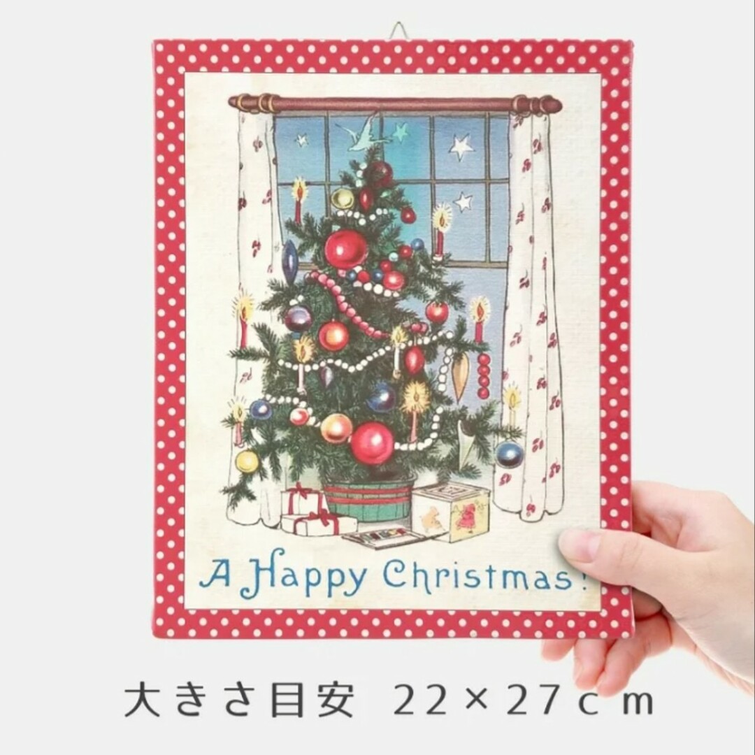 キャンバスアートパネル27】クリスマスツリー☆飾り付け玄関 絵 キャンバスアートパネル27】クリスマスツリー☆飾り付け玄関 絵