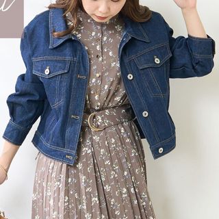 ナチュラルクチュール(natural couture)の【ナチュラルクチュール】プチナチュ ショート丈Gジャン(Gジャン/デニムジャケット)