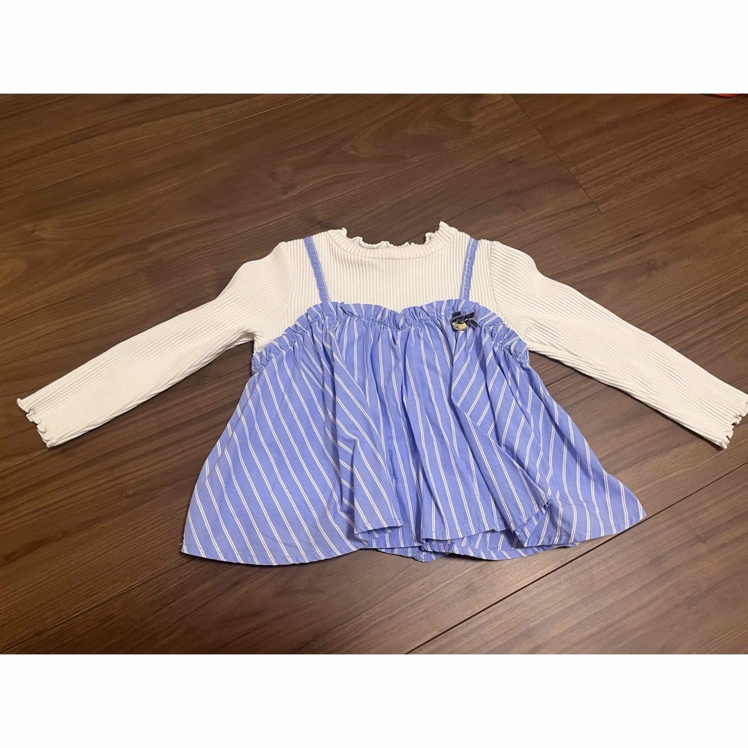 petit main(プティマイン)のpetit main プティマイン　長袖カットソー　100 キッズ/ベビー/マタニティのキッズ服女の子用(90cm~)(Tシャツ/カットソー)の商品写真