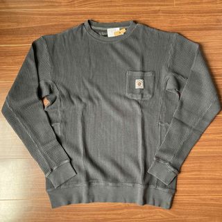 ビラボン(billabong)の新品 クイックシルバートレーナー L ワッフル生地 クルーネック グレー(スウェット)