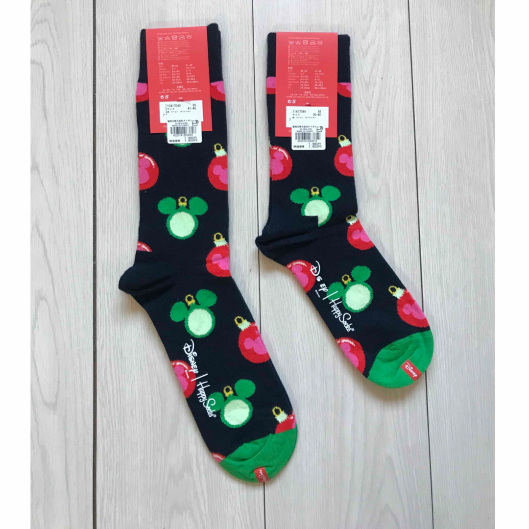 Happy Socks(ハッピーソックス)のハッピーソックスディズニーコラボ　男女ペア2足セット レディースのレッグウェア(ソックス)の商品写真