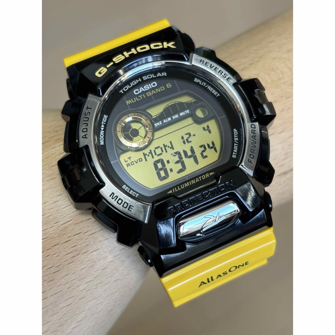 G-SHOCK/イルクジ/GWX-8901K/電波/時計/ソーラー/限定/黒×黄幻の