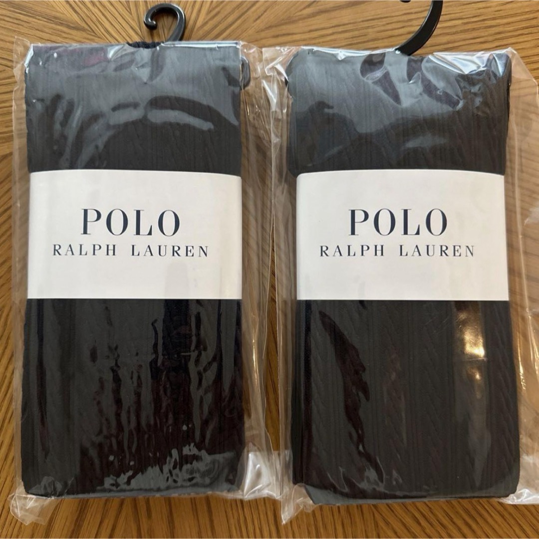 POLO RALPH LAUREN(ポロラルフローレン)の新品★ポロラルフローレン タイツ　80デニール 黒　2足セット レディースのレッグウェア(タイツ/ストッキング)の商品写真