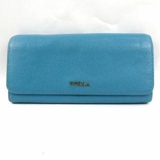 フルラ(Furla)のフルラ 長財布 本革 レザー フラップ 小銭入れあり ロングウォレット ブランド レディース ブルー Furla(財布)