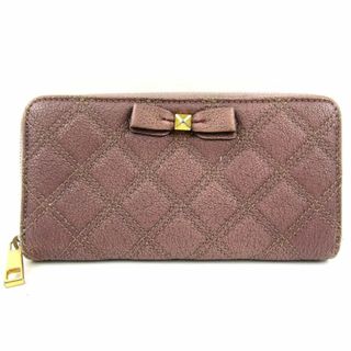 マークジェイコブス(MARC JACOBS)のマークジェイコブス 長財布 ラウンドファスナー キルティング レザー ロングウォレット レディース パープル MARC JACOBS(財布)