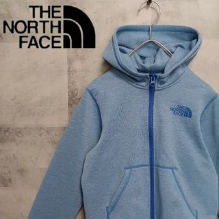 ザノースフェイス(THE NORTH FACE)のTHE NORTH FACE ノースフェイス キッズパーカ 130 ライトブルー(ジャケット/上着)