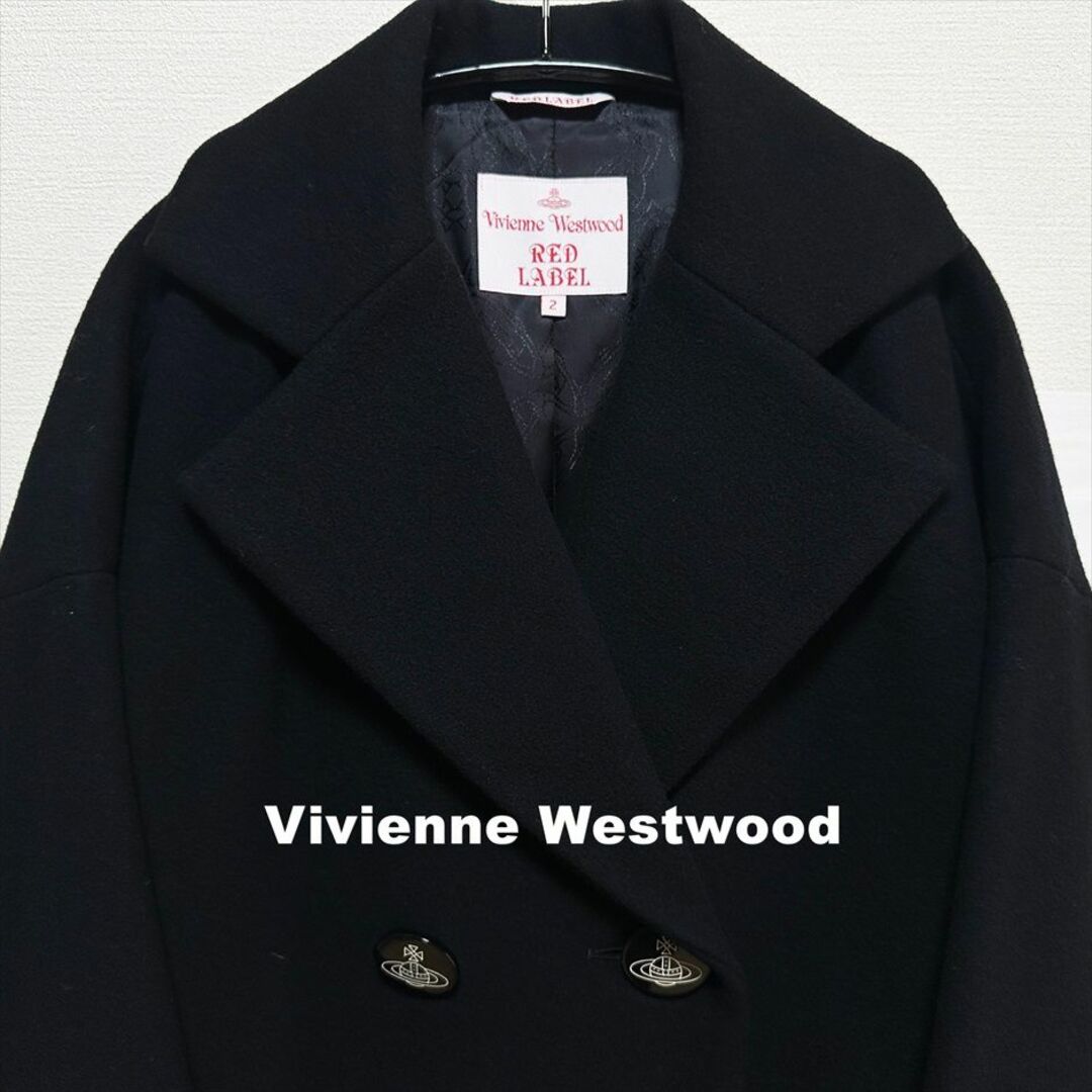 Vivienne Westwood(ヴィヴィアンウエストウッド)の【Vivienne Westwood】ORBボタン コクーン コート レディースのジャケット/アウター(ピーコート)の商品写真