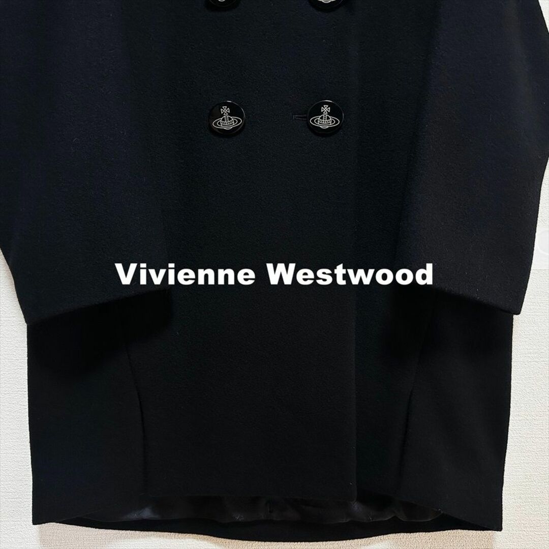 Vivienne Westwood(ヴィヴィアンウエストウッド)の【Vivienne Westwood】ORBボタン コクーン コート レディースのジャケット/アウター(ピーコート)の商品写真