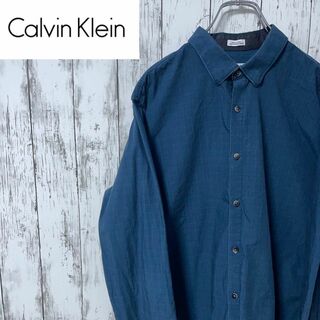 カルバンクライン(Calvin Klein)のカルバンクライン 長袖シャツ コットン チェック柄 スリムフィット メンズ(シャツ)