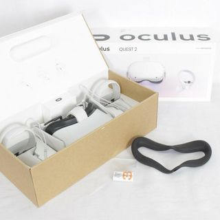 【美品】Oculus Quest2 128GB VR ヘッドマウントディスプレイ ヘッドセット オキュラスクエスト2 899-00183-02 Meta メタ 本体(家庭用ゲーム機本体)