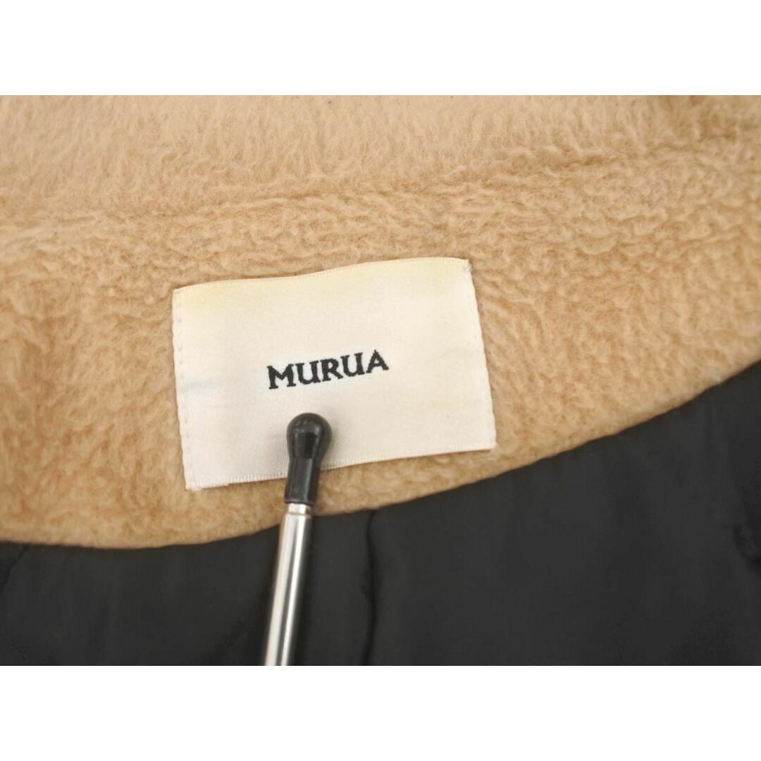 MURUA(ムルーア)のMURUA ムルーア フェイクファー 中綿 Aライン コート sizeM/ベージュ ◆■ レディース レディースのジャケット/アウター(その他)の商品写真