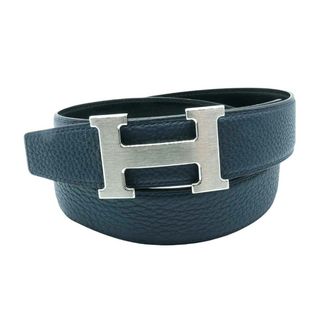 エルメス(Hermes)のエルメス コンスタンス リバーシブル レザー ベルト 85 ユニセックス ブラック ブルー HERMES 【中古】 【アパレル・小物】(ベルト)