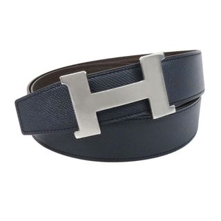 エルメス(Hermes)のエルメス コンスタンス リバーシブル　ベルト 105 メンズ ネイビー ブラウン HERMES [美品] 【中古】 【アパレル・小物】(ベルト)