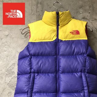 ザノースフェイス(THE NORTH FACE)のザノースフェイス　ダウンベスト　パープル　レディースS　700フィル　ヌプシ(ダウンベスト)