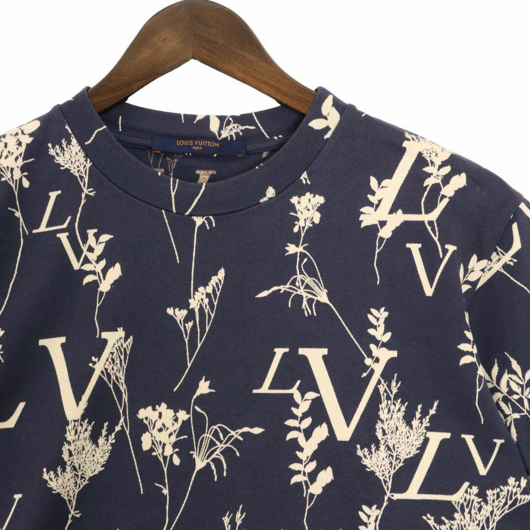 LOUIS VUITTON(ルイヴィトン)のルイヴィトン リーフディスチャージ Tシャツ メンズ ネイビー LOUIS VUITTON 【中古】 【アパレル・小物】 メンズのトップス(Tシャツ/カットソー(半袖/袖なし))の商品写真