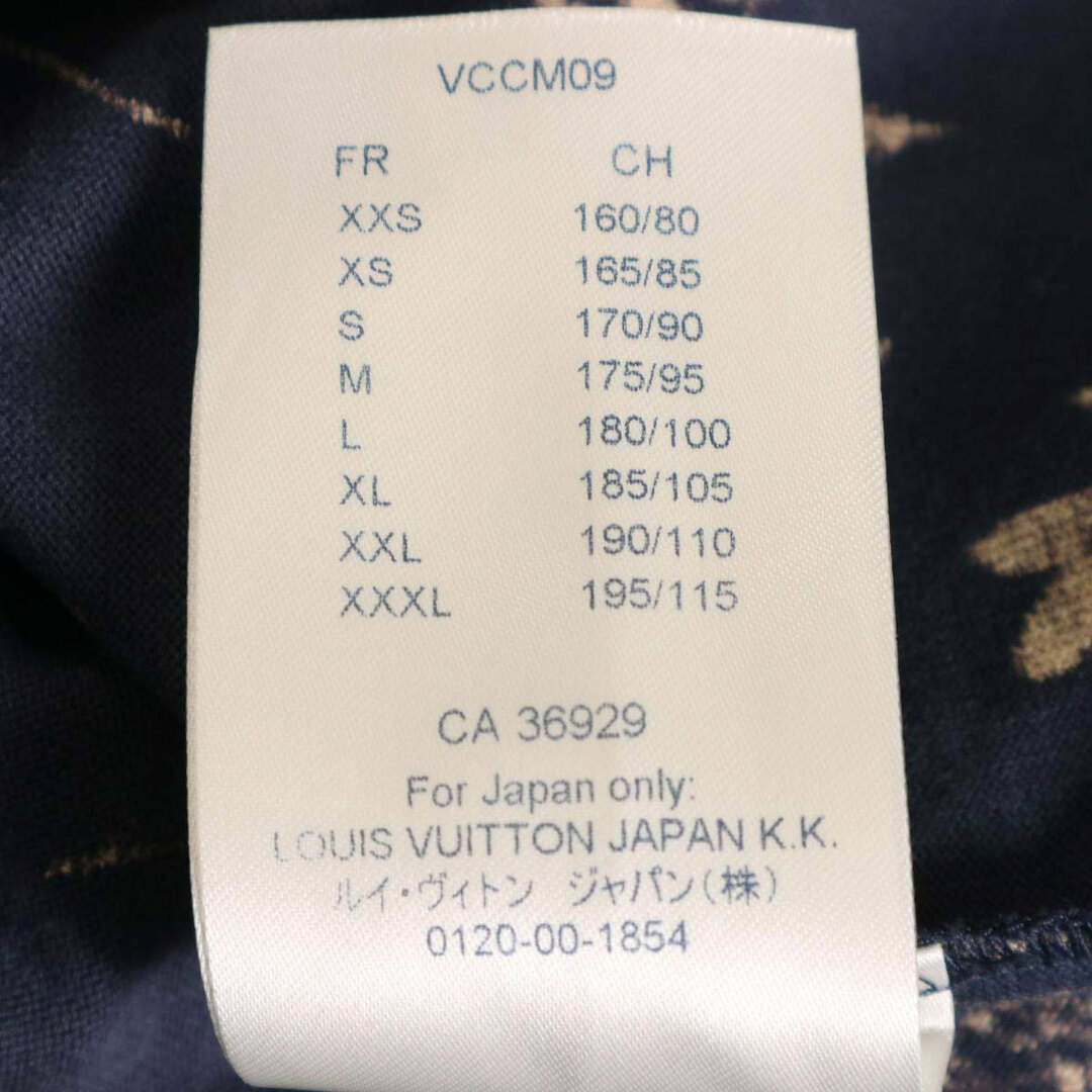 LOUIS VUITTON(ルイヴィトン)のルイヴィトン リーフディスチャージ Tシャツ メンズ ネイビー LOUIS VUITTON 【中古】 【アパレル・小物】 メンズのトップス(Tシャツ/カットソー(半袖/袖なし))の商品写真