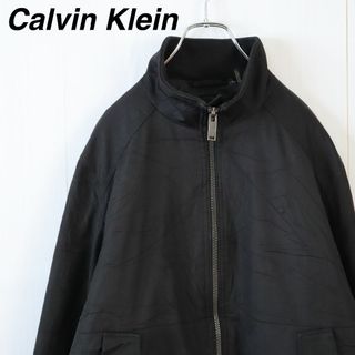 カルバンクライン(Calvin Klein)の【スタンドカラー】カルバンクライン／中綿ブルゾン　刺繍ロゴ　ボンバージャケット(ブルゾン)