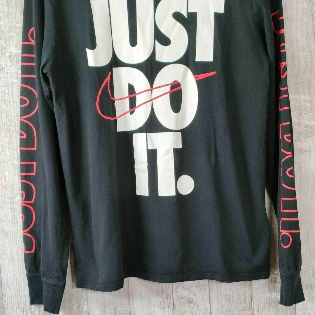 NIKE(ナイキ)のナイキ  ロングTシャツ ブラック JAST DO IT スポーツウェア メンズのトップス(Tシャツ/カットソー(七分/長袖))の商品写真