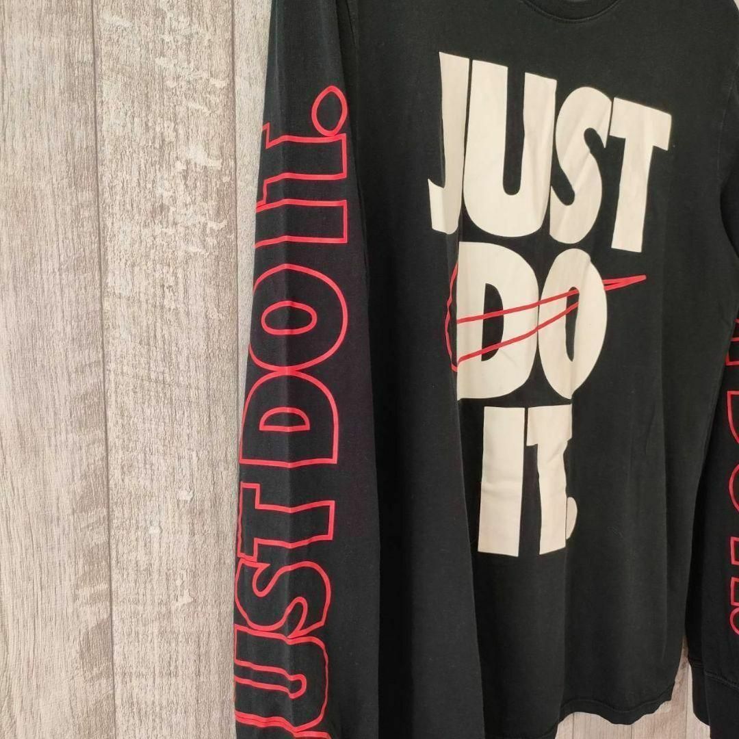 NIKE(ナイキ)のナイキ  ロングTシャツ ブラック JAST DO IT スポーツウェア メンズのトップス(Tシャツ/カットソー(七分/長袖))の商品写真