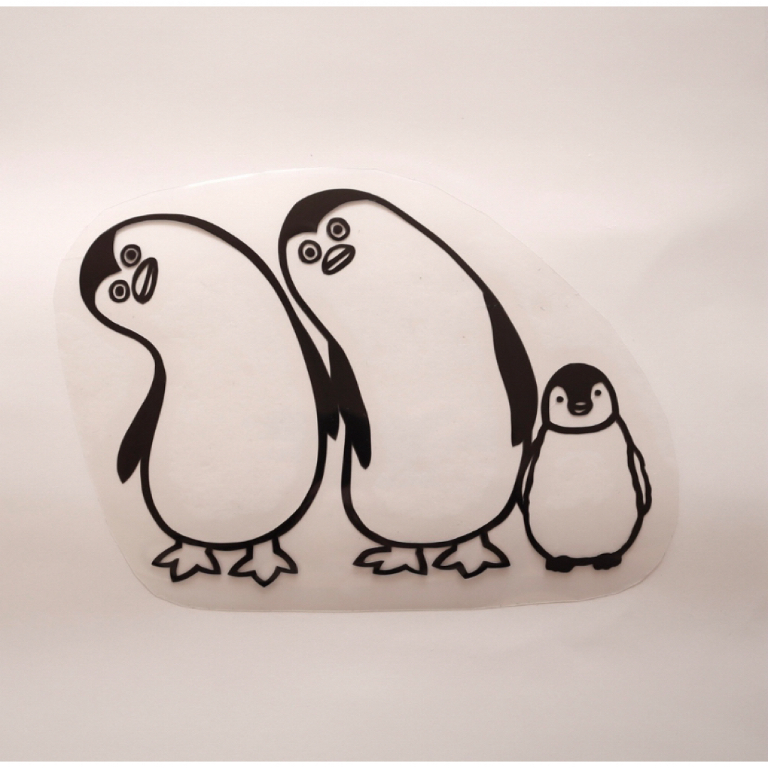 ペンギン　布用ステッカー インテリア/住まい/日用品の文房具(シール)の商品写真