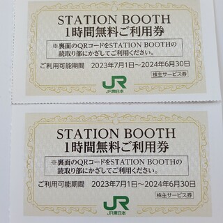 ジェイアール(JR)のステーションブース 1時間無料券×2枚(その他)