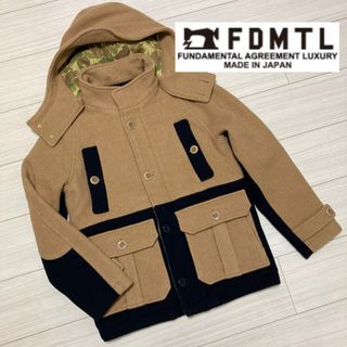 ファンダメンタル(FDMTL)の良品■FDMTL ファンダメンタル■パッチワーク ダッフルコート ジャケット S(ダッフルコート)