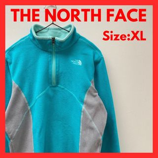 ザノースフェイス(THE NORTH FACE)の【美品】古着　ノースフェイス　フリースシャツ　レディースM／ガールズXL(トレーナー/スウェット)