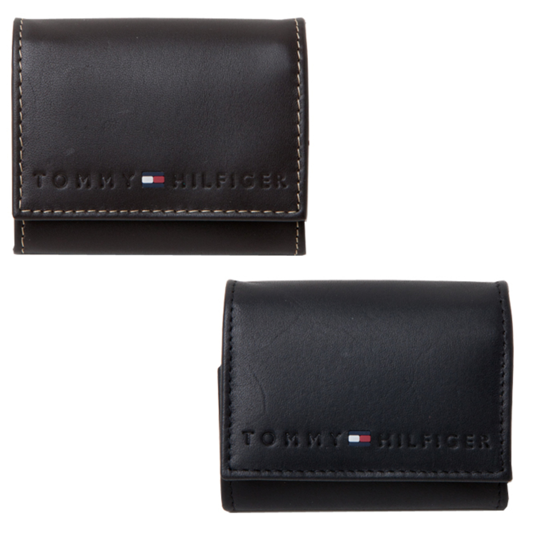 TOMMY HILFIGER(トミーヒルフィガー)のトミーヒルフィガー専属BOX付き 折り財布 31TL25X006 BROWN メンズのファッション小物(コインケース/小銭入れ)の商品写真