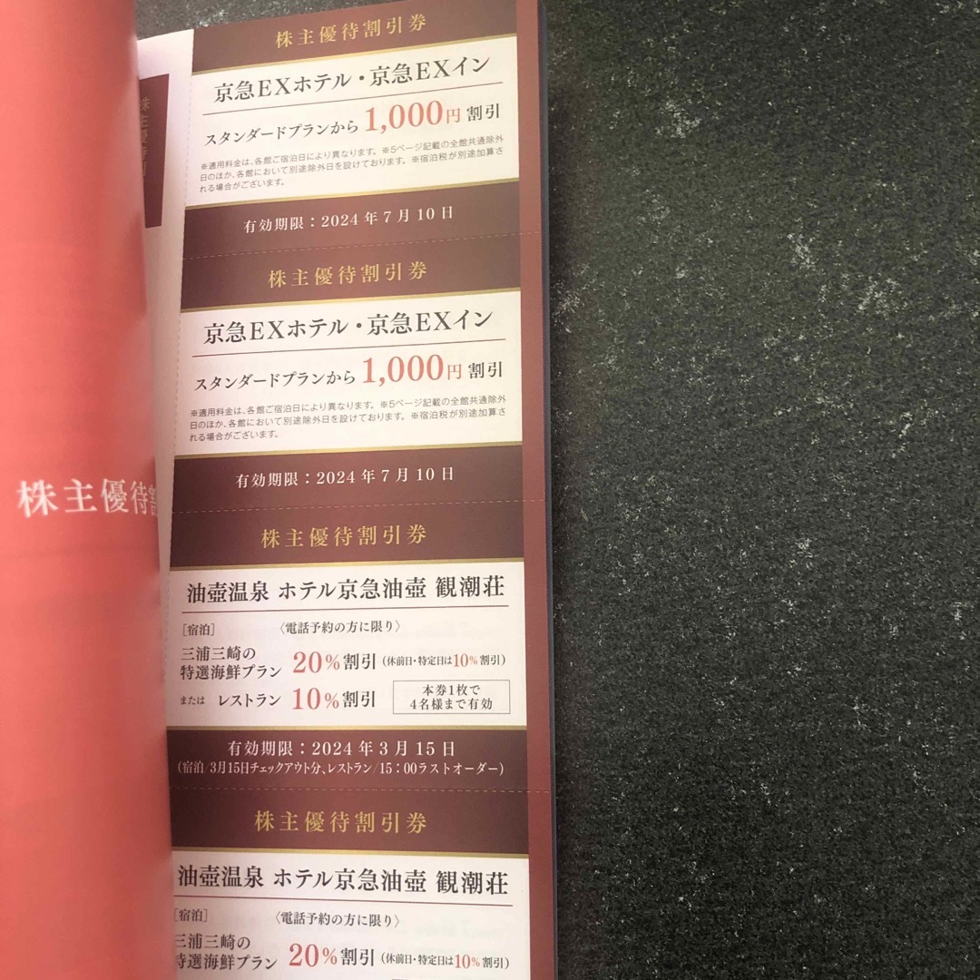 京急グループ株主優待券 チケットの優待券/割引券(その他)の商品写真