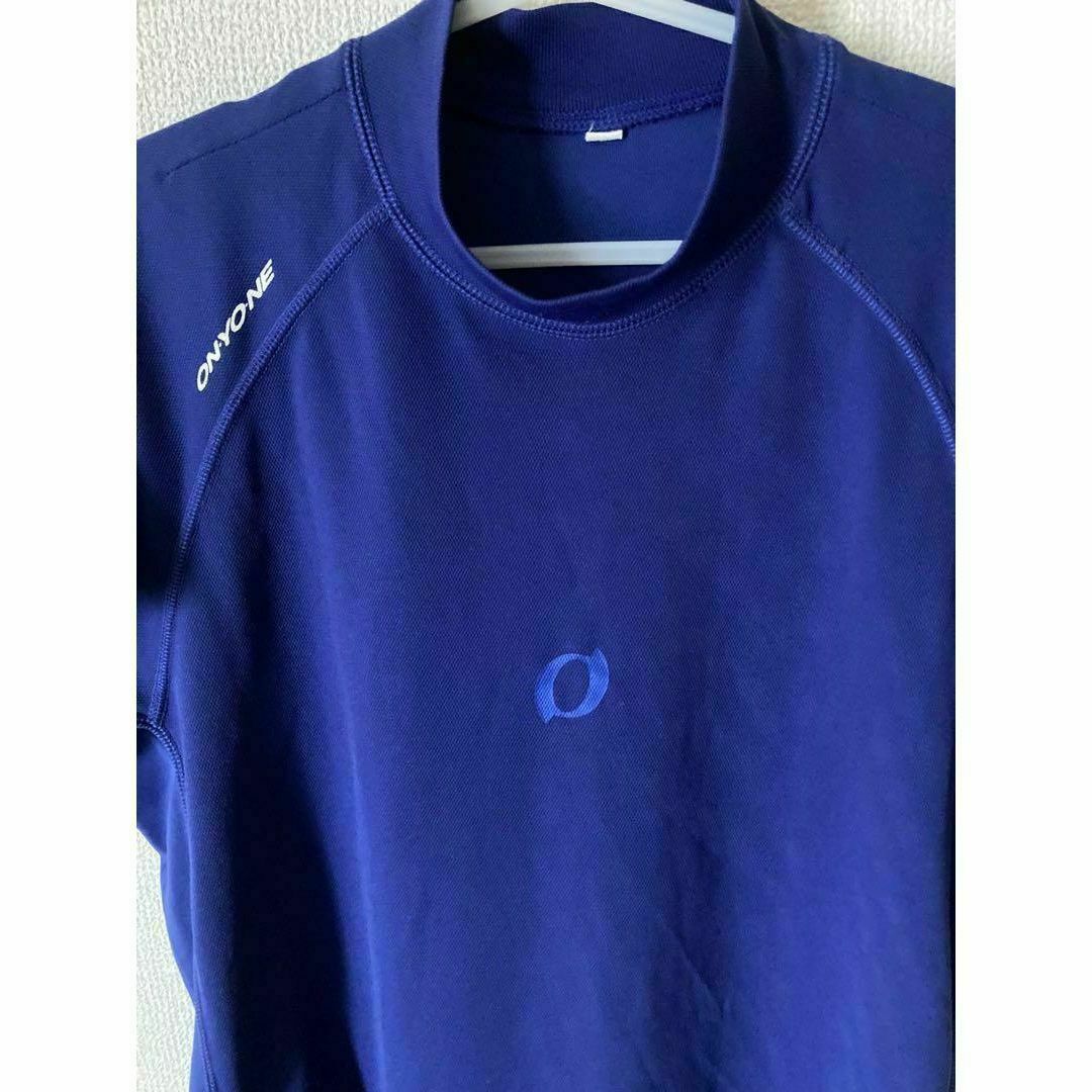 【オンヨネ】Tシャツ 半袖 スキー レジャー スポーツ 青 メンズのトップス(Tシャツ/カットソー(半袖/袖なし))の商品写真