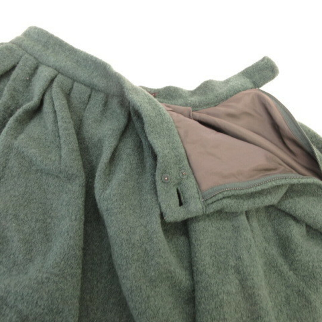 Ray BEAMS(レイビームス)のレイビームス Ray Beams ミニスカート ギャザー フレア 緑 0 レディースのスカート(ミニスカート)の商品写真