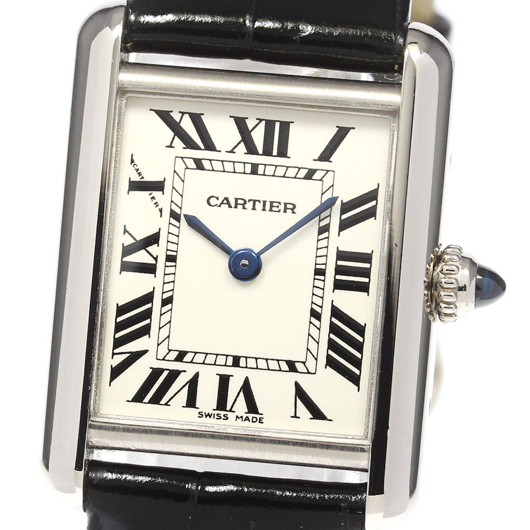 Cartier(カルティエ)のカルティエ CARTIER W1541056 タンク ルイ K18WG クォーツ レディース 良品 箱付き メーカーOH済_784201 レディースのファッション小物(腕時計)の商品写真