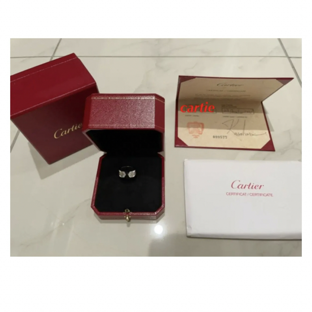 Cartier(カルティエ)のカルティエ　2Cリング　ホワイトゴールド×ダイヤ　46 レディースのアクセサリー(リング(指輪))の商品写真