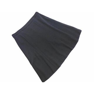 アンタイトル(UNTITLED)のアンタイトル ウール混 フレア スカート size2/黒 ◇■ レディース(ミニスカート)